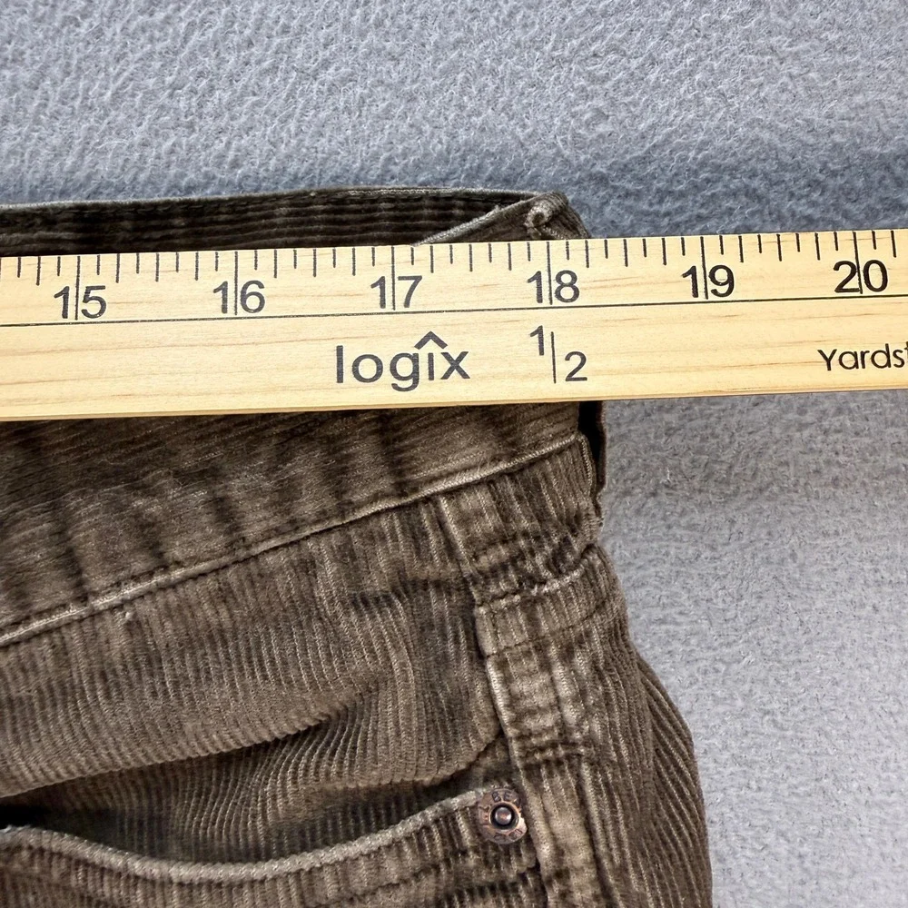 LL Bean Corduroy Pants Standard Fit 36x30 (FIT 36x29) Brown Straight Leg Cotton